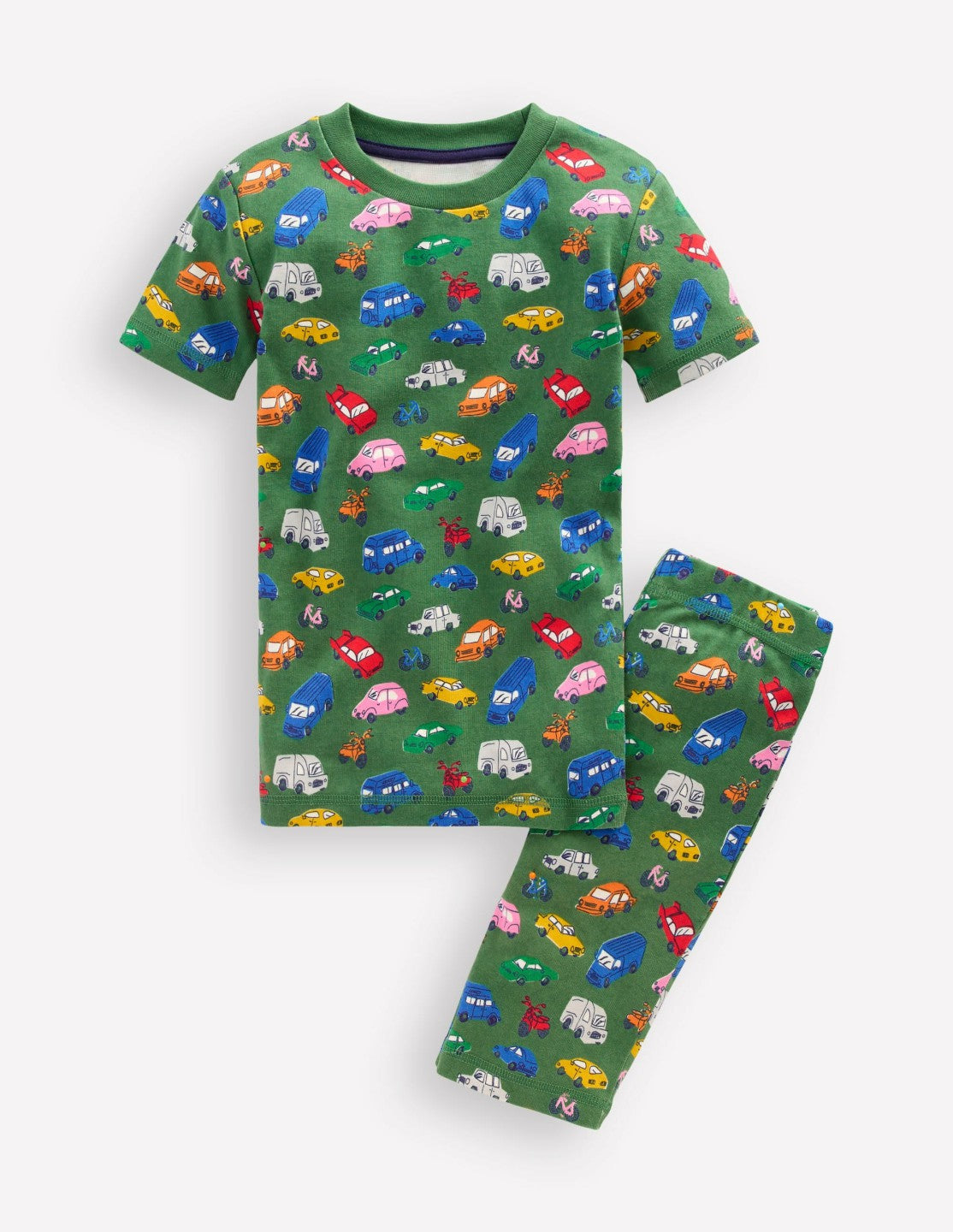 Snug Short John Pajamas-Traffic Jam / Boden Discount