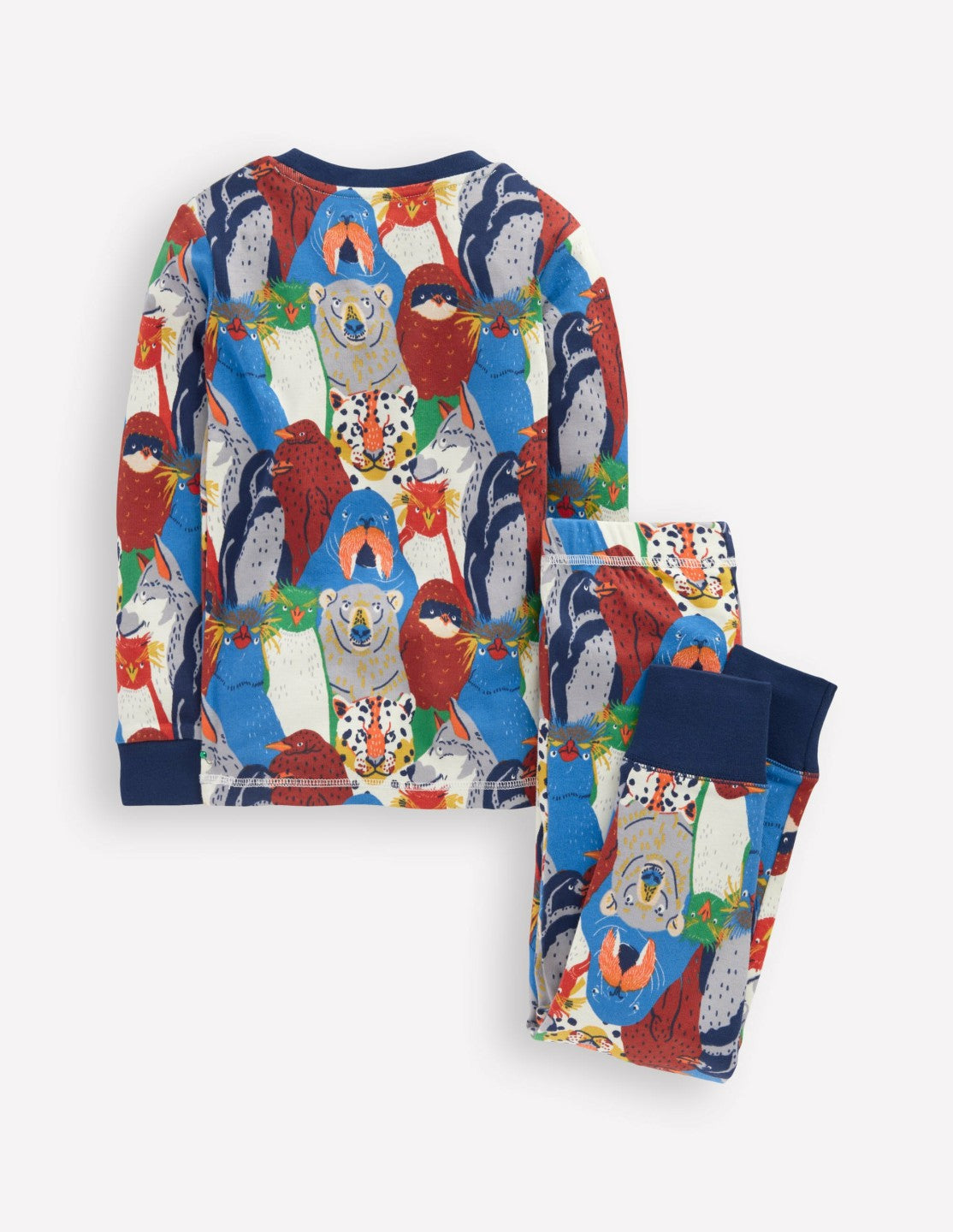 Snug Long John Pajamas-Multi Arctic Audience / Boden On sale