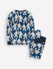 Snug Glow-in-the-dark Pajamas-Carbon Yetti / Boden us