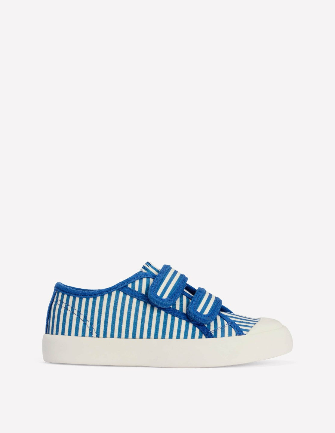 Canvas Sneakers-Blue Ticking Stripe / Boden us