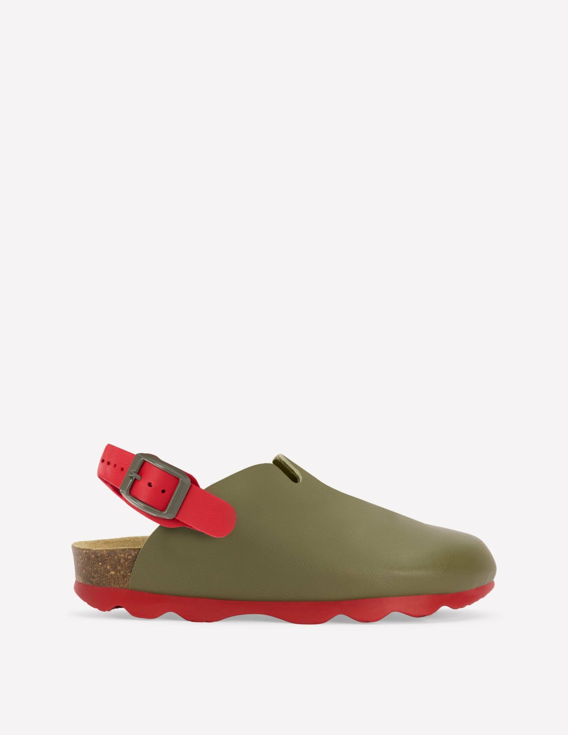 Colourblock Clogs-Bottle Green / Boden Outlet