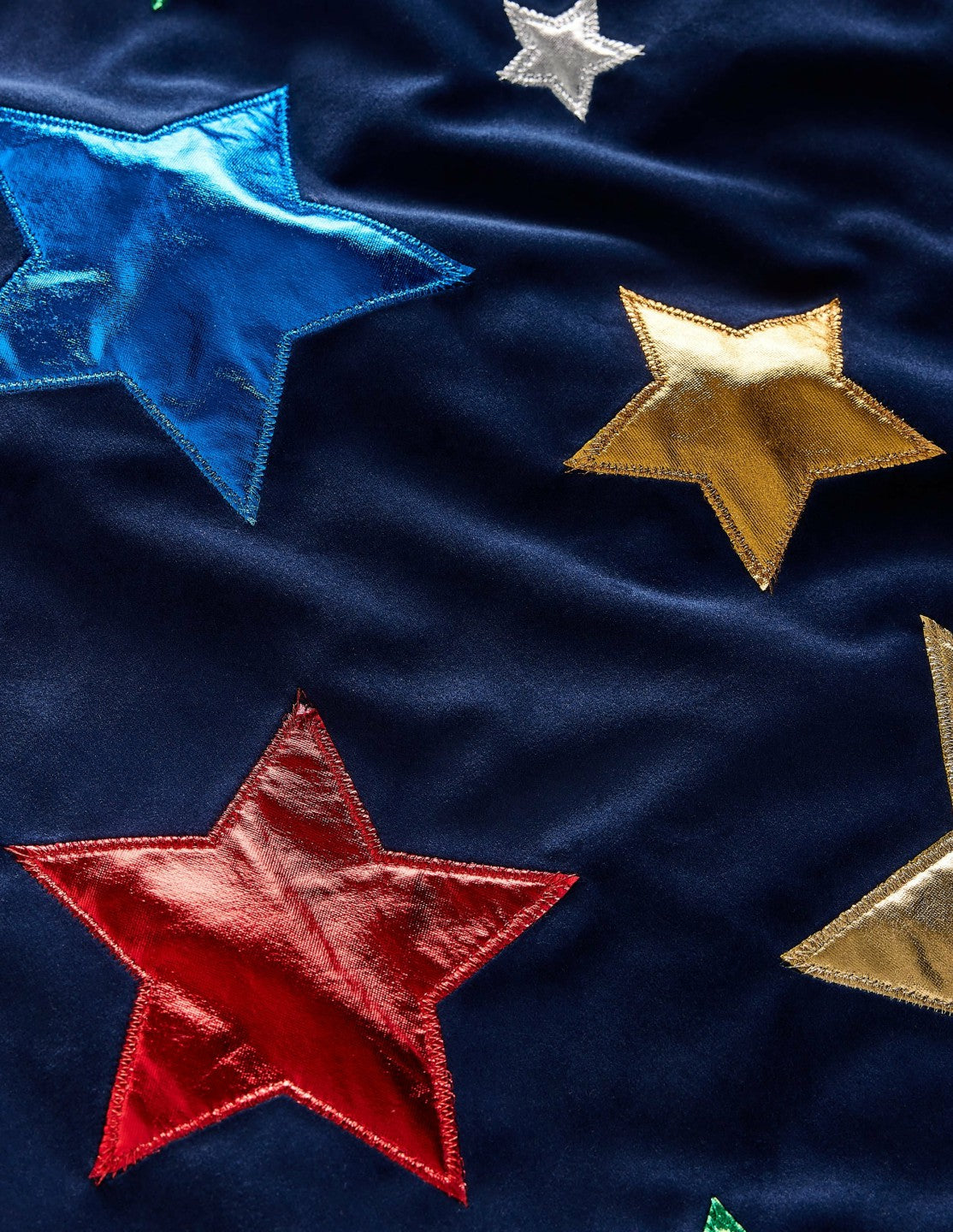 Wizard Cape-Rainbow Metallic Stars / Boden