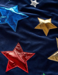Wizard Cape-Rainbow Metallic Stars / Boden