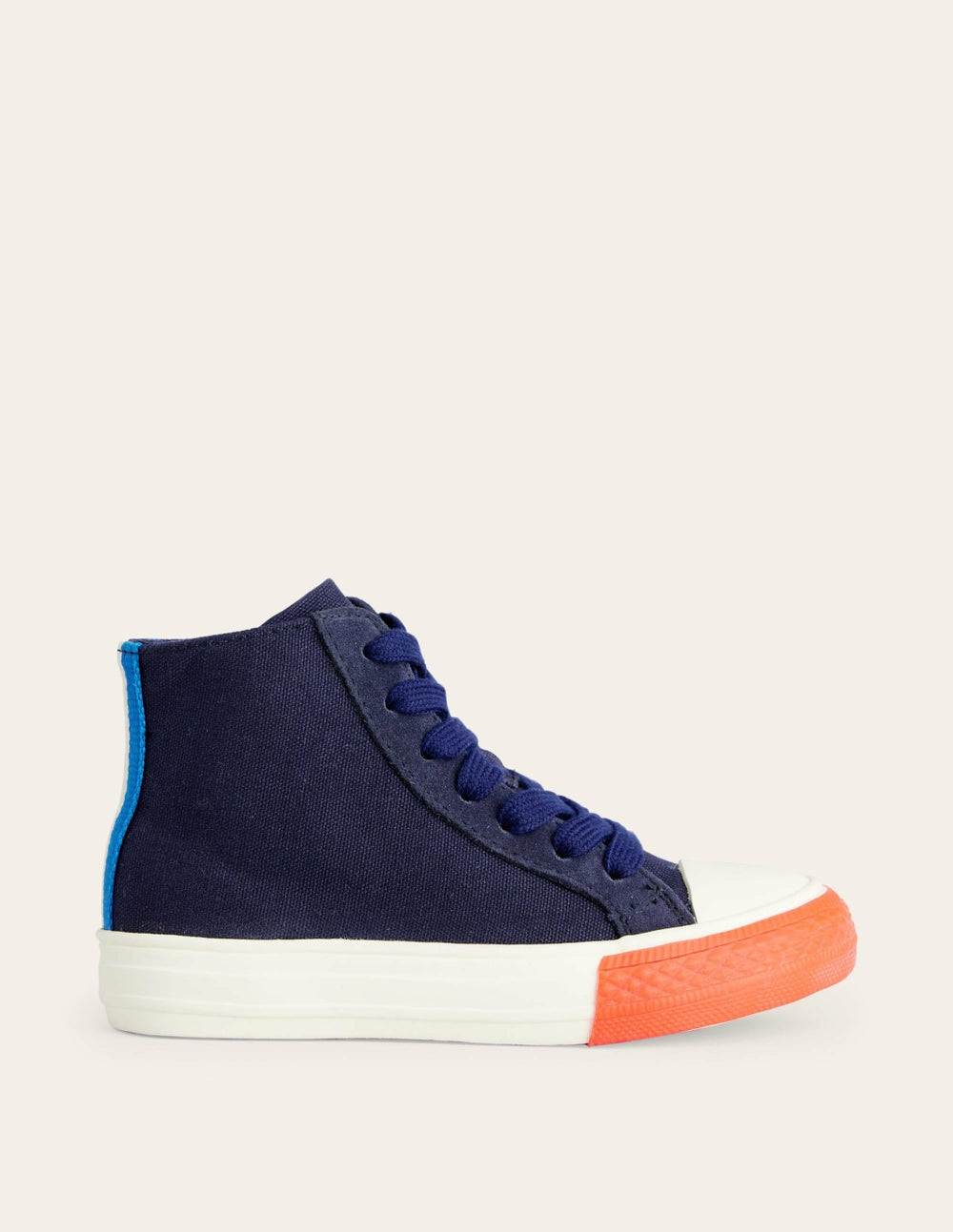 Contrast Canvas High Tops-Navy Blue / Boden On sale