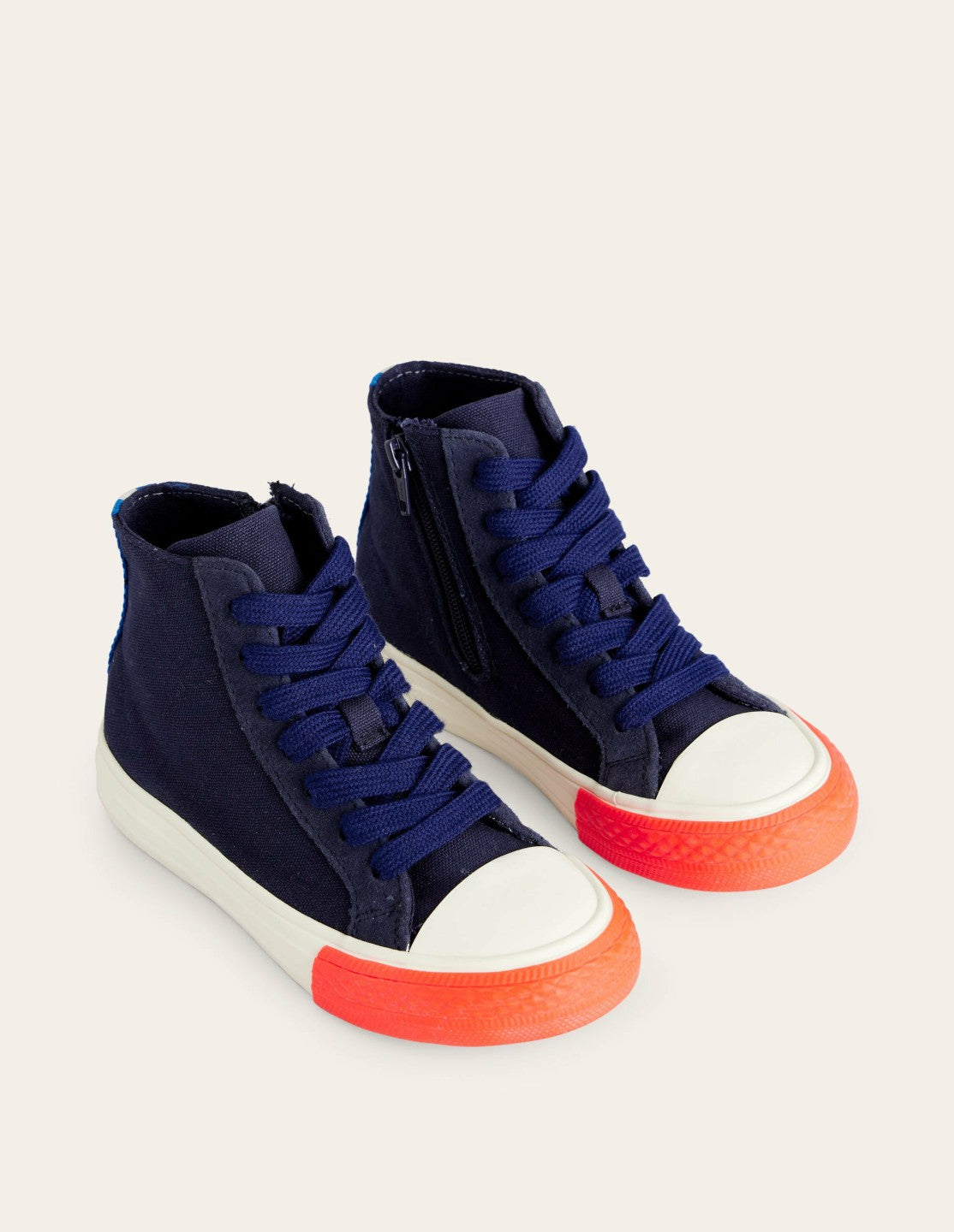 Contrast Canvas High Tops-Navy Blue / Boden On sale