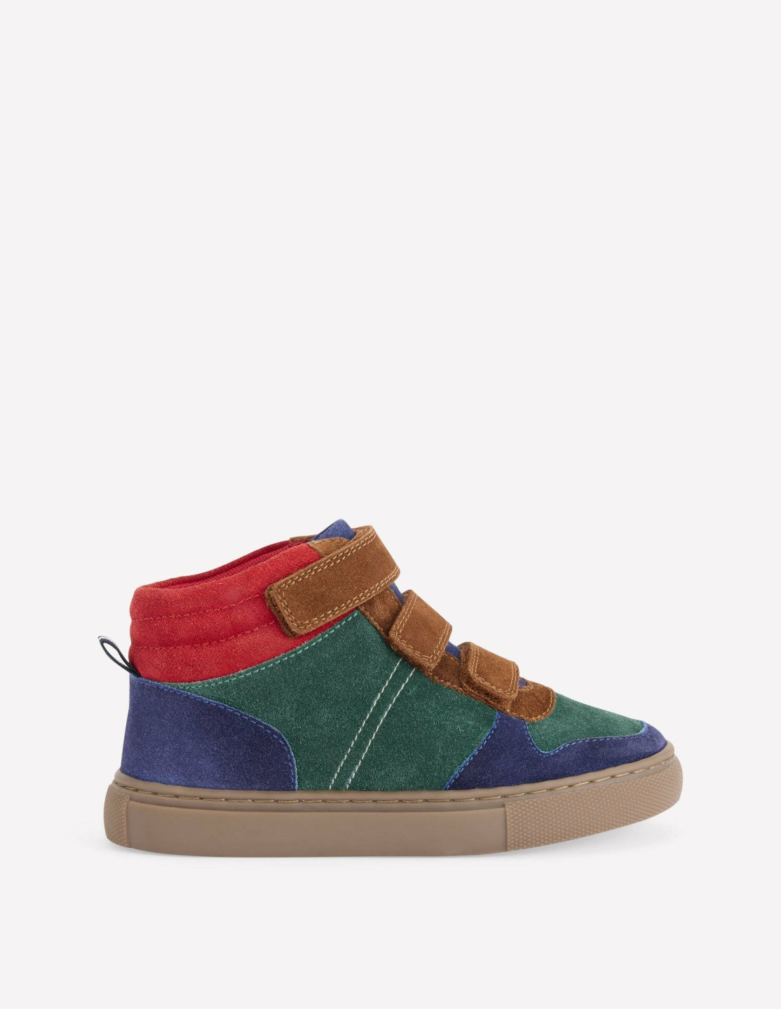 Suede High Tops-Pine Green Colour Block / Boden