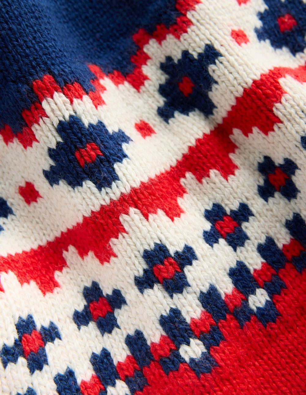 Fair Isle Snood-College Navy Fair Isle / Boden Outlet