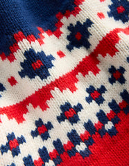 Fair Isle Snood-College Navy Fair Isle / Boden Outlet