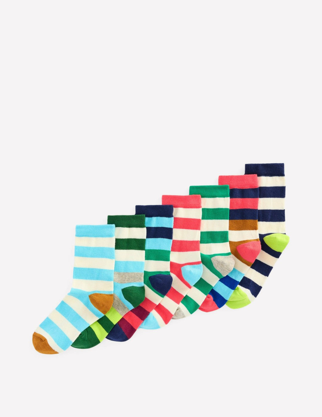 Socks 7 Pack-Hotchpotch Stripe / Boden