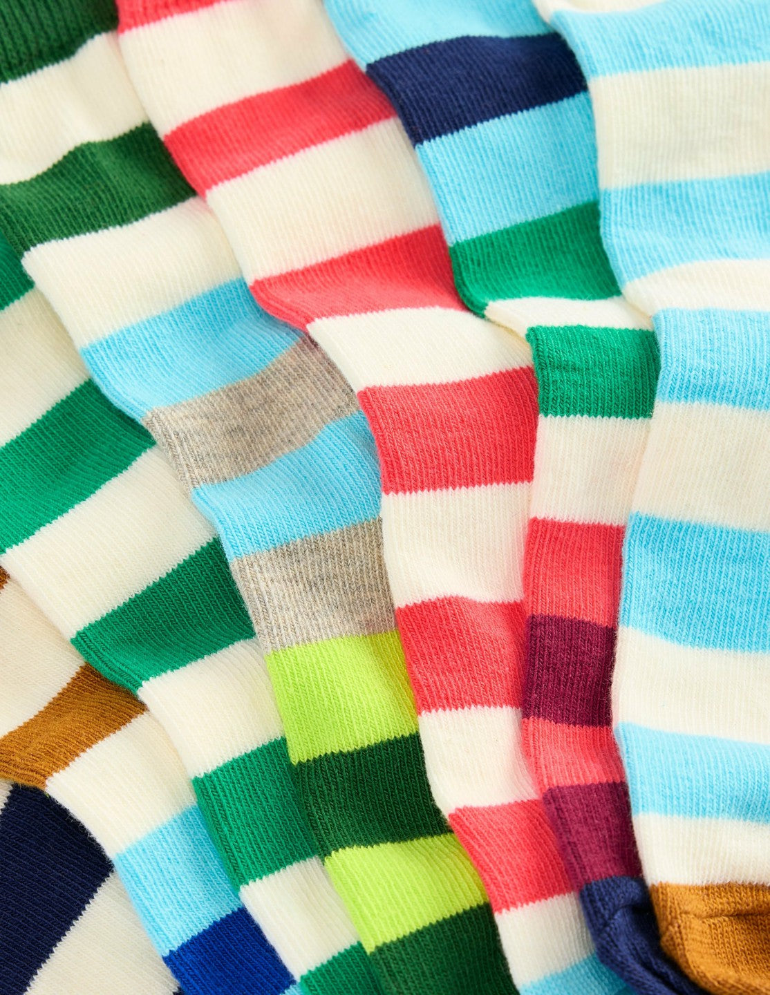 Socks 7 Pack-Hotchpotch Stripe / Boden