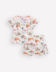 Woven Bloomers Play Set-Ivory Small Tropical Animals / Boden us