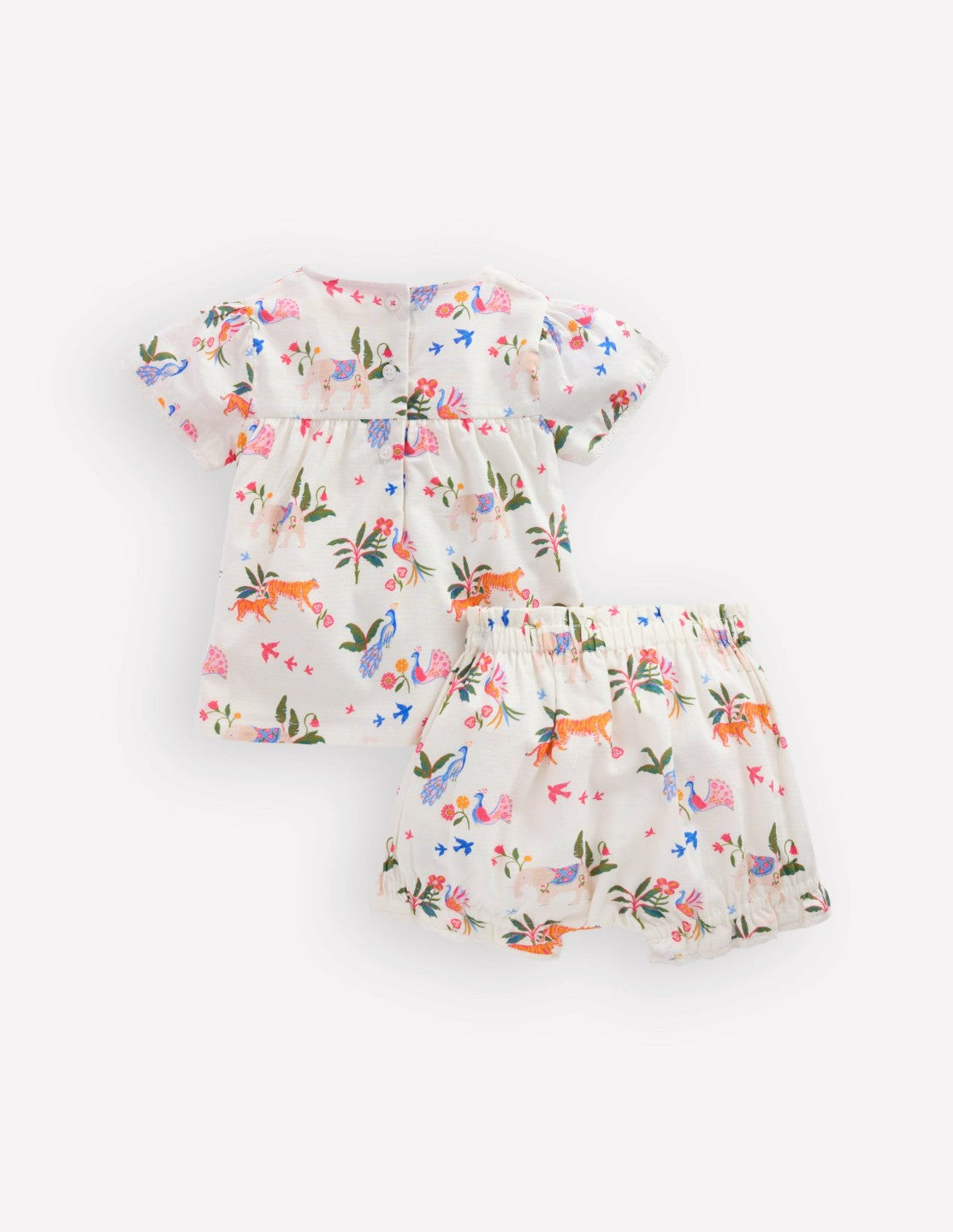Woven Bloomers Play Set-Ivory Small Tropical Animals / Boden us