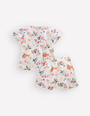 Woven Bloomers Play Set-Ivory Small Tropical Animals / Boden us