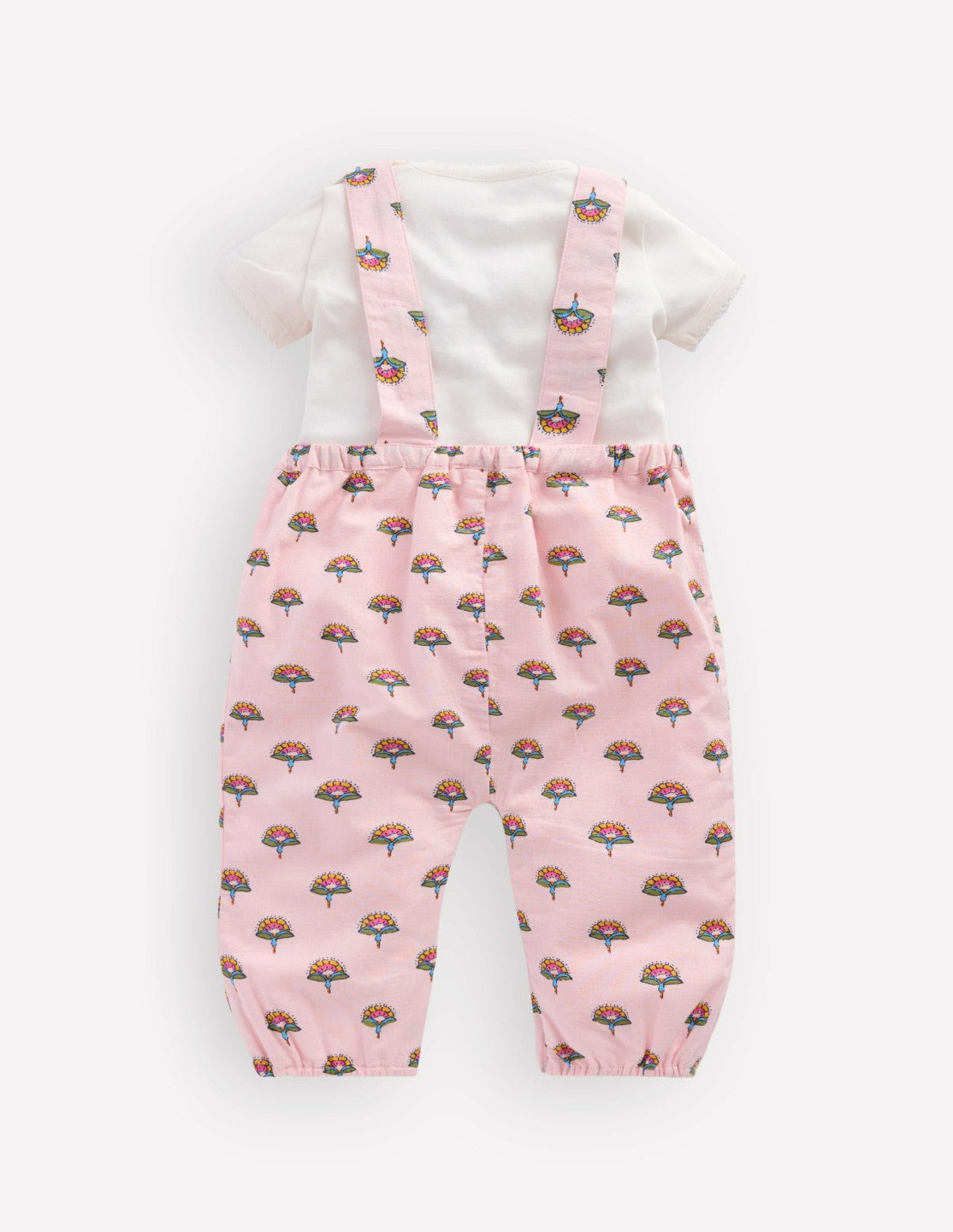 Embroidered Romper Set-Pink Elephant / Boden Online