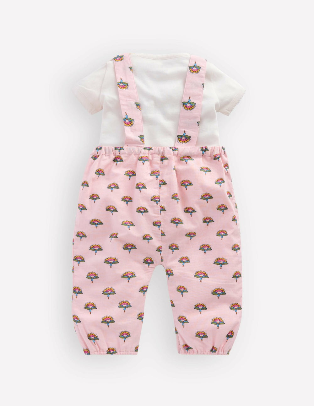 Embroidered Romper Set-Pink Elephant / Boden Online