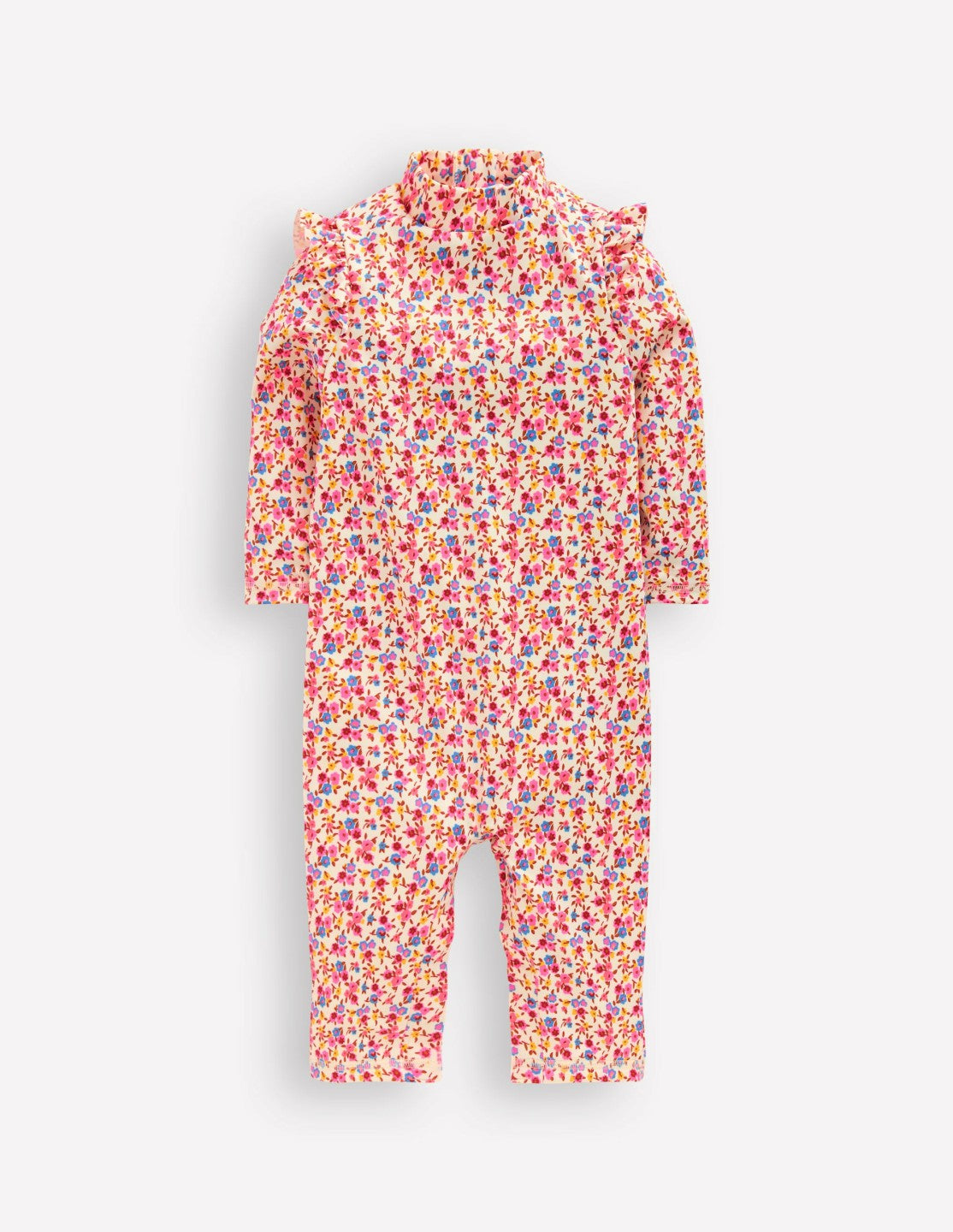 Girls Sun Safe Surfsuit-Pink Ditsy Floral / Boden On sale