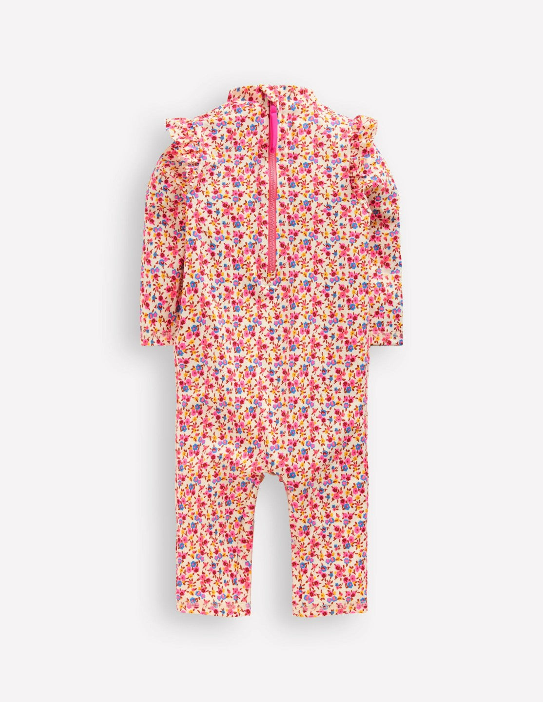 Girls Sun Safe Surfsuit-Pink Ditsy Floral / Boden On sale