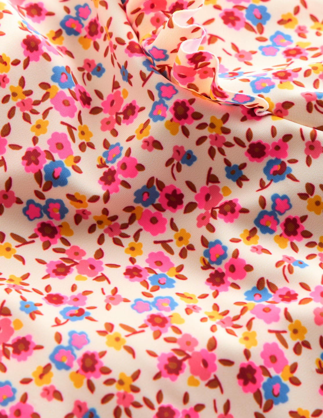 Girls Sun Safe Surfsuit-Pink Ditsy Floral / Boden On sale