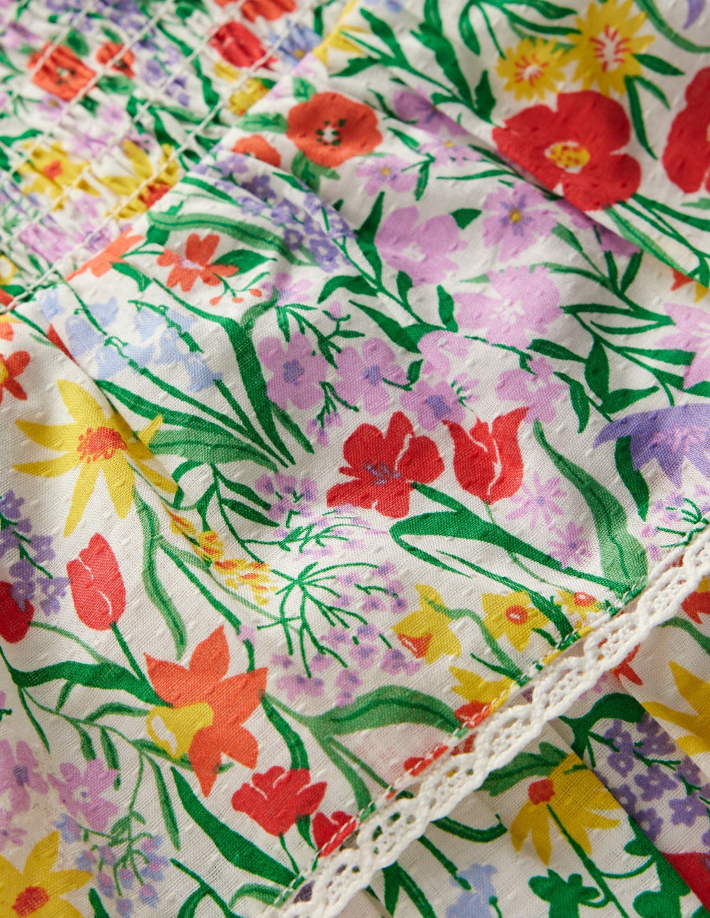 Tiered Woven Dress-Multi Spring Floral / Boden Sale