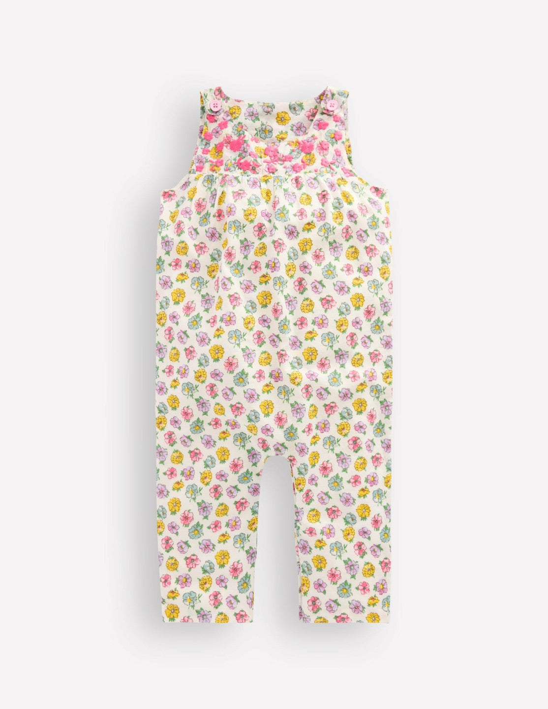 Embroidered Woven Romper-Ivory Rose Floral / Boden Online