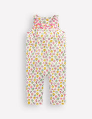 Embroidered Woven Romper-Ivory Rose Floral / Boden Online