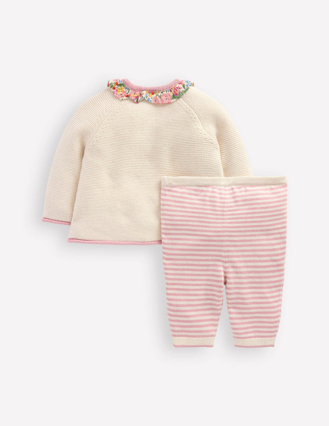 Pretty Knitted Play Set-Ecru Marl Hearts / Boden us