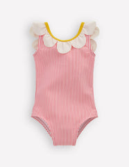 Novelty Swimsuit-Salmon Pink Flower / Boden