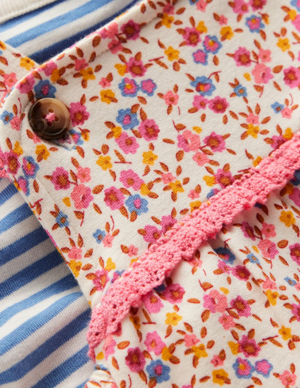 Short Sleeve Jersey Overalls-Pink Ditsy Floral / Boden Discount