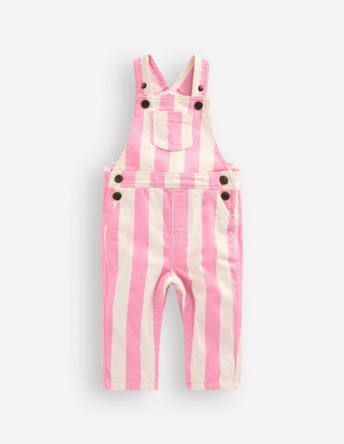 Woven Dungaree-Pink Stripe / Boden On sale