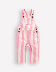 Woven Dungaree-Pink Stripe / Boden On sale