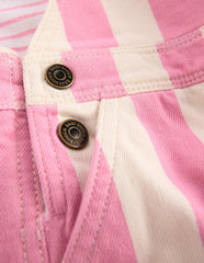 Woven Dungaree-Pink Stripe / Boden On sale