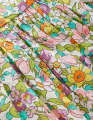 Gathered Woven Dress-Multi Florabunda / Boden Online