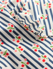 Girls Sun Safe Surfsuit-Stripe Cherries / Boden Outlet