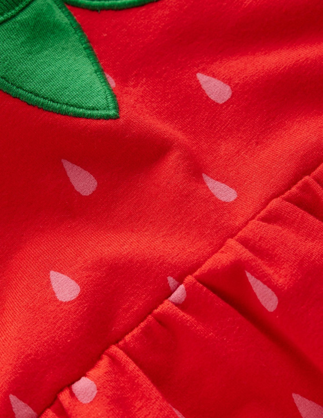 Novelty Sweatshirt Dress-Strawberry Tart Red / Boden On sale