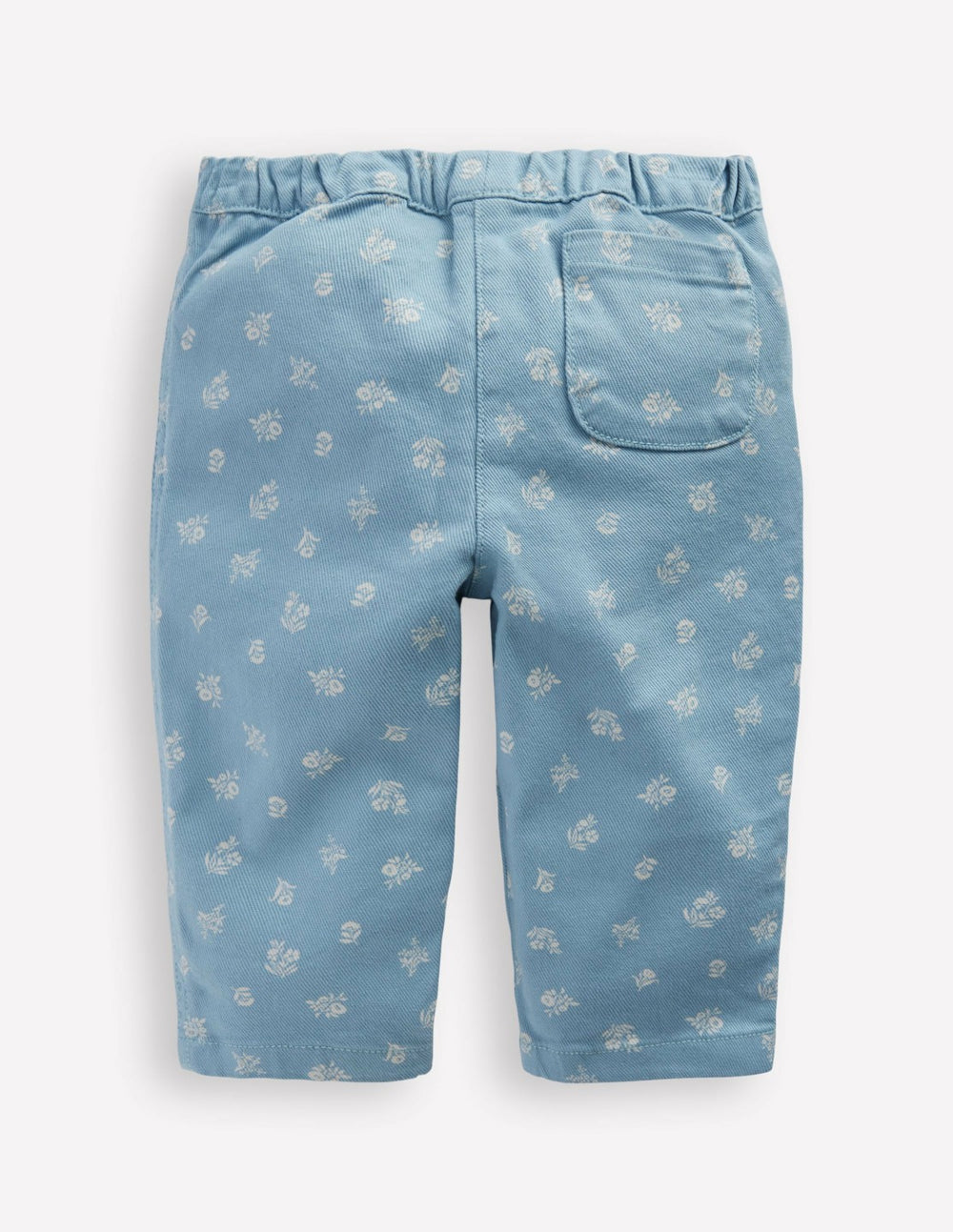 Cotton Pull-on Pants-Blue Floral Print / Boden Discount