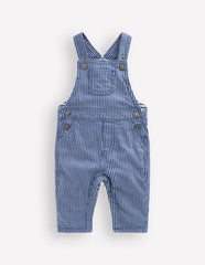 Woven Dungarees-Navy Ticking Stripe / Boden Online