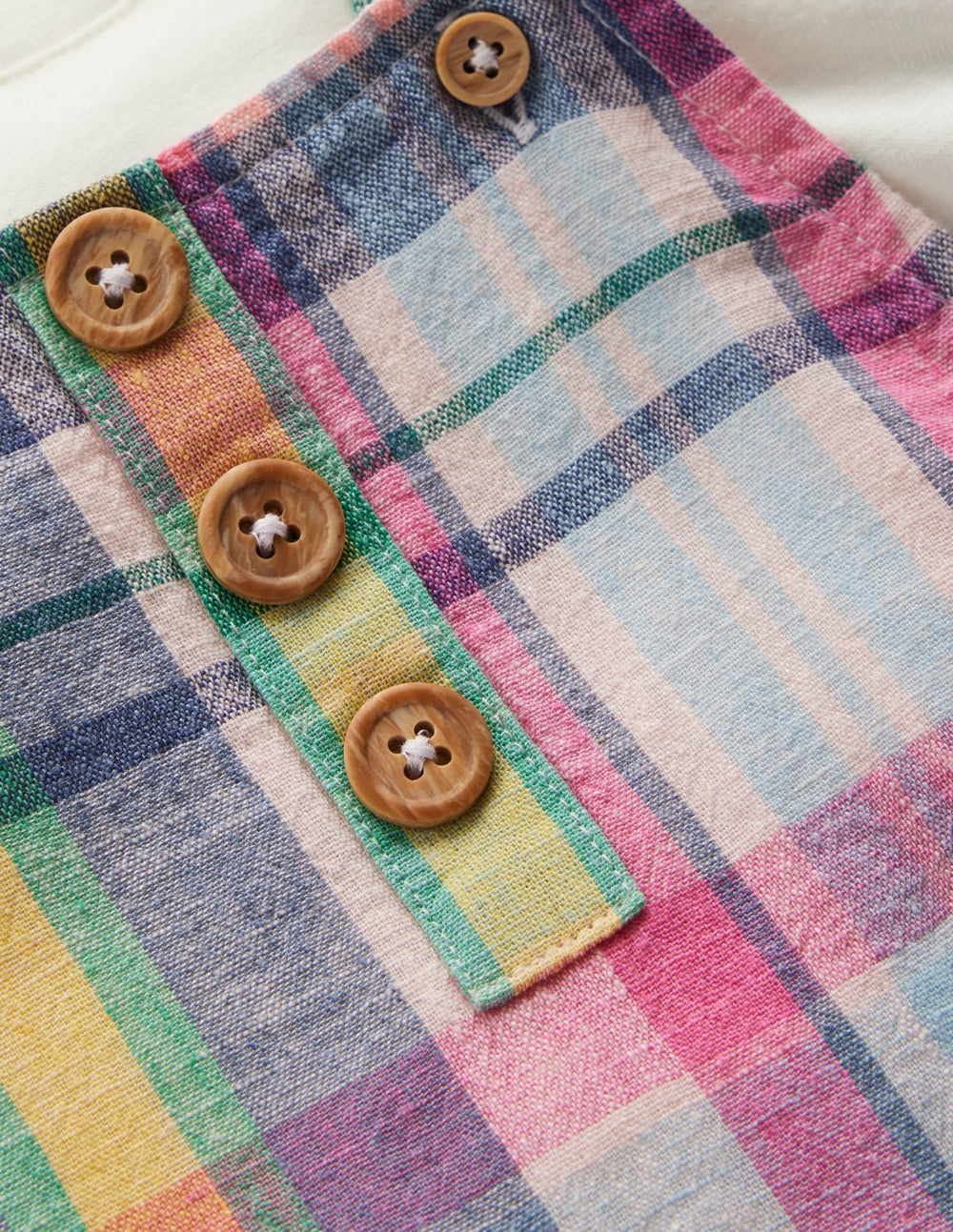 Short Woven Overalls Set-Madras Check / Boden On sale