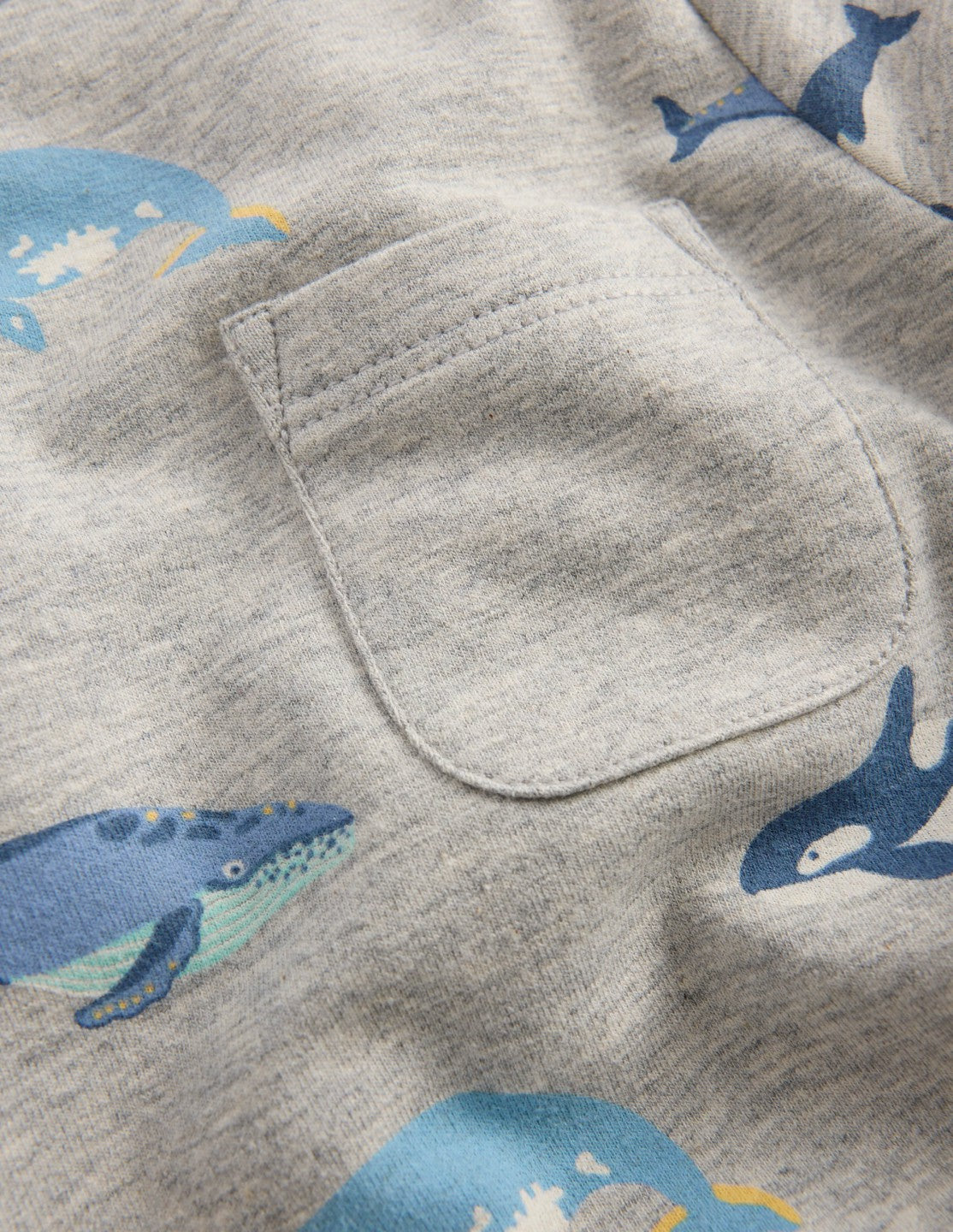 Striped Sweat Play Set-Blue Stripe Whales / Boden