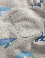 Striped Sweat Play Set-Blue Stripe Whales / Boden