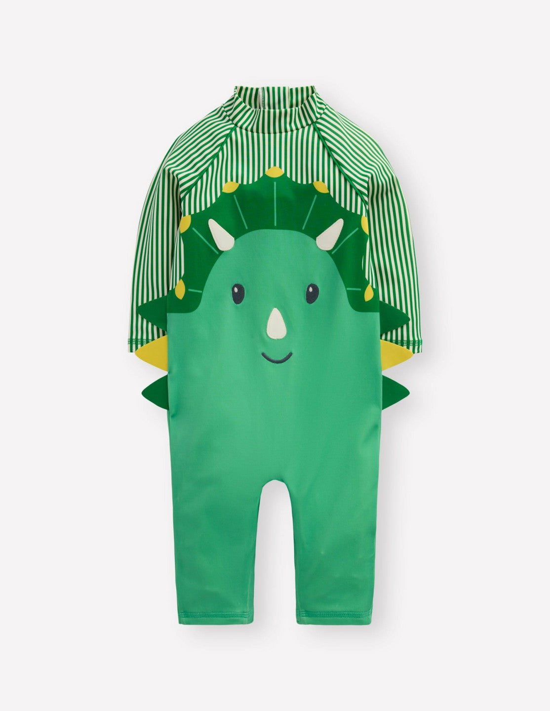 Logo Sun Safe Surfsuit-Aloe Green Dino / Boden Outlet