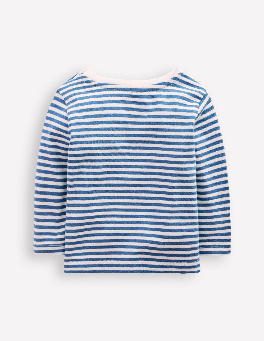 Long Sleeve Appliqué T-Shirt-Blue Stripe Tractors / Boden us
