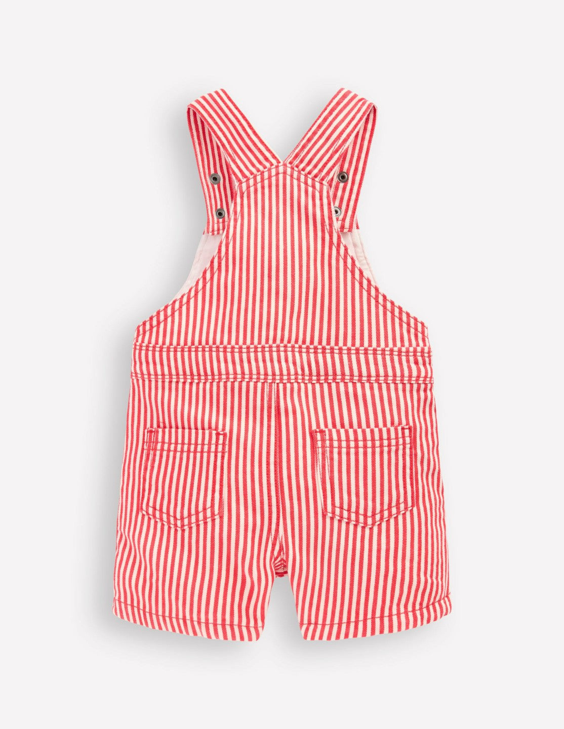 Short Woven Overalls-Red Stripe / Boden On sale
