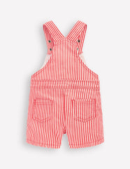 Short Woven Overalls-Red Stripe / Boden On sale