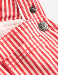Short Woven Overalls-Red Stripe / Boden On sale