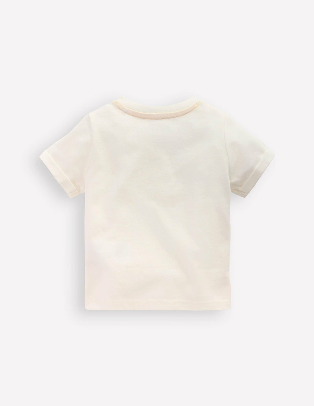 Short Sleeve Logo T-shirt-Ivory Summer Logo / Boden