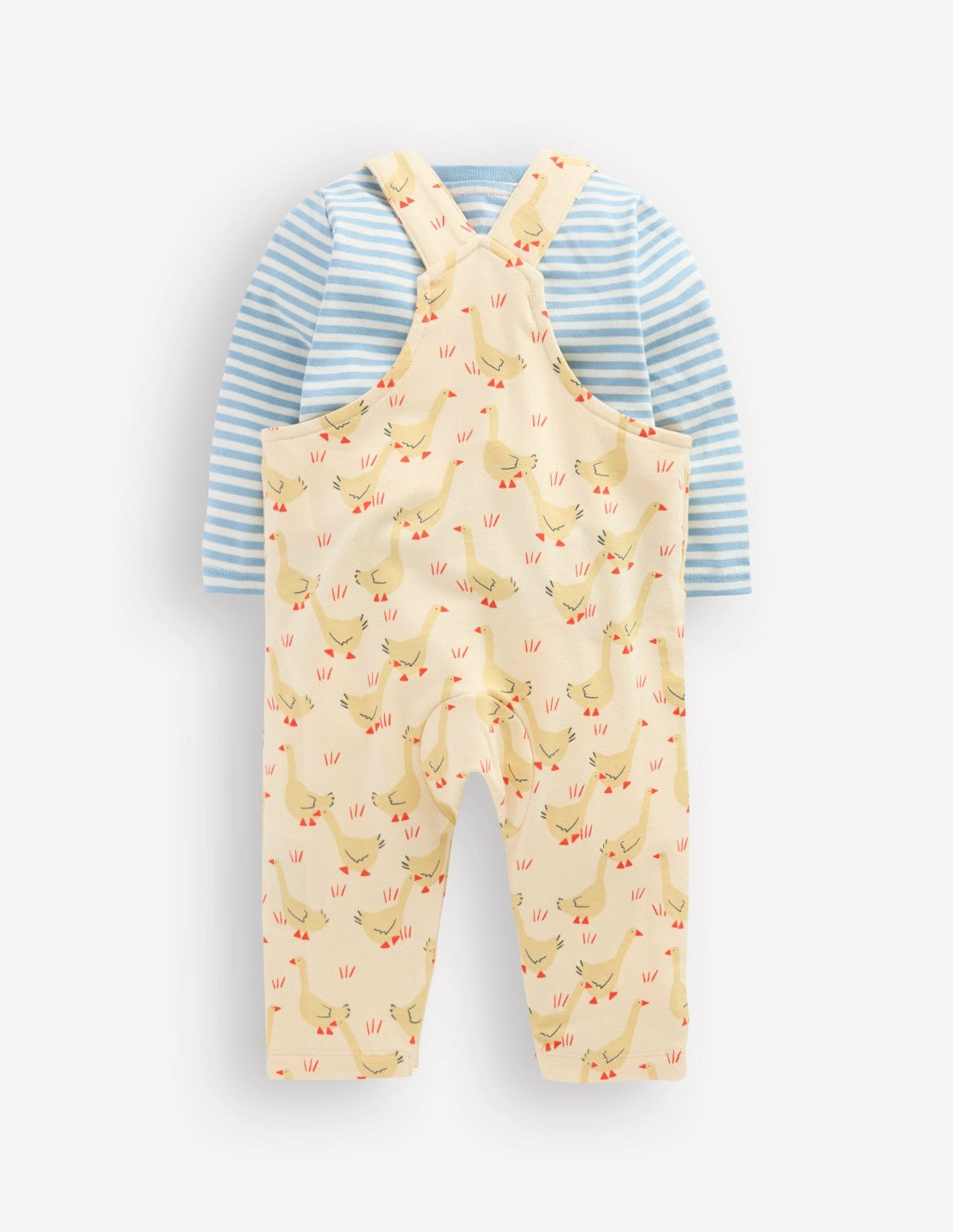 Jersey Overalls Set-Ecru Geese / Boden Discount