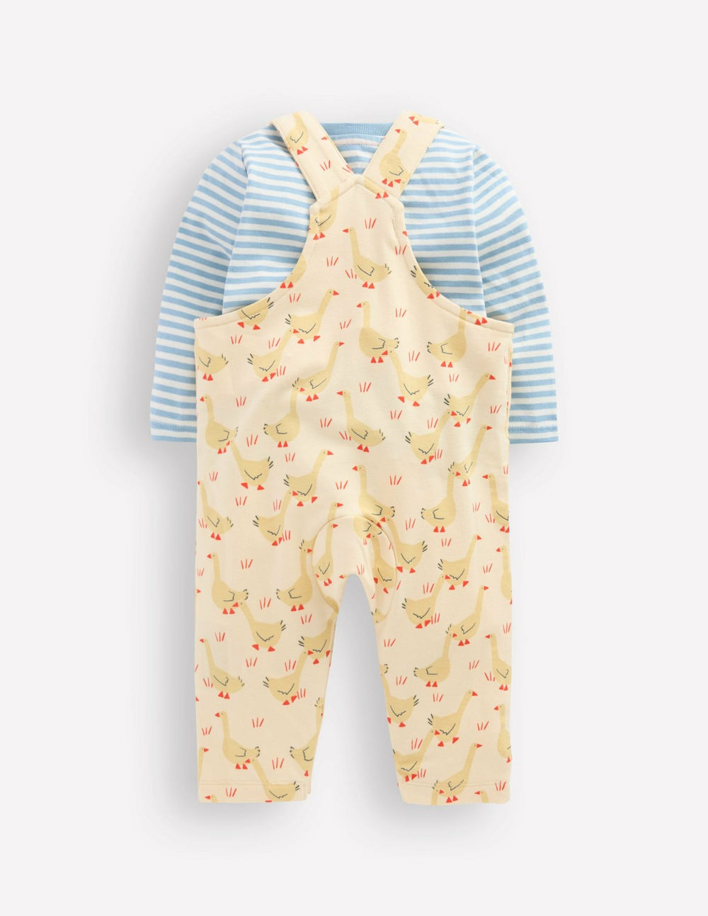 Jersey Overalls Set-Ecru Geese / Boden Discount