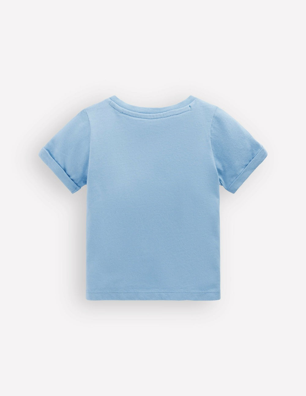 Short Sleeve Logo T-shirt-Blue Turtle Chain Stitch / Boden us