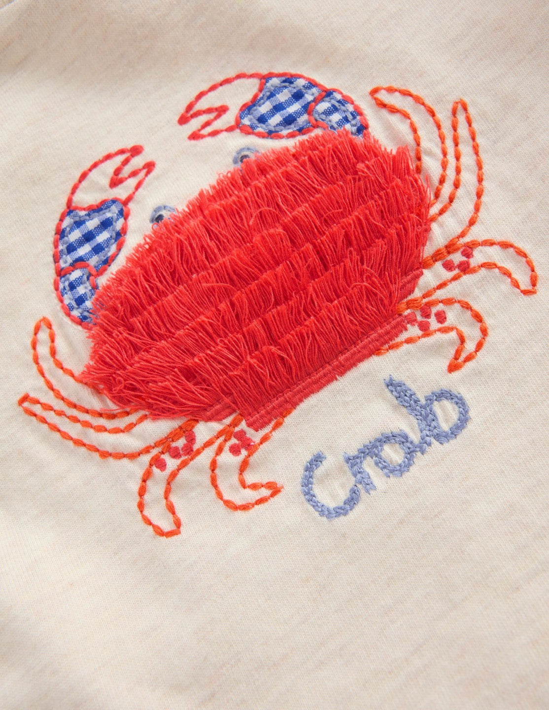 Short Sleeve Logo T-shirt-Ecru Crab / Boden