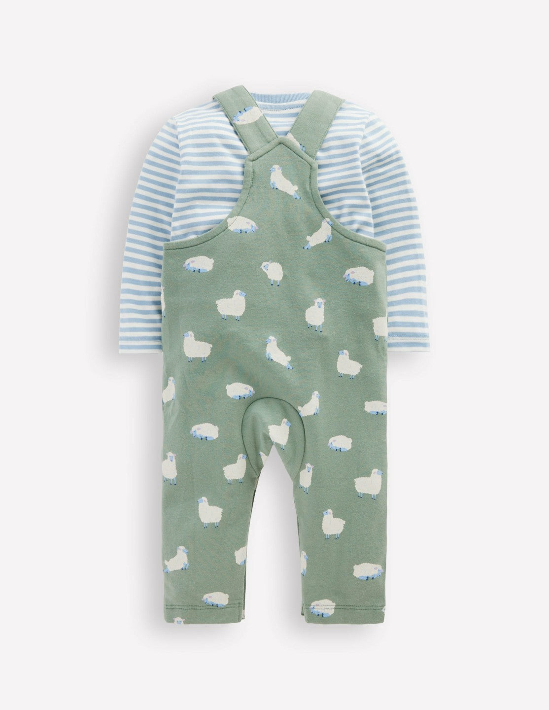 Jersey Overalls Set-Green Sheep / Boden Sale